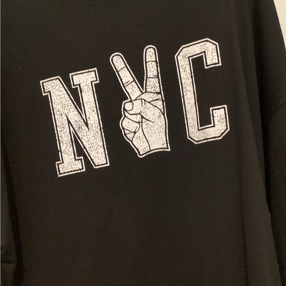 Black NYC Graphic Sweatshirt - Picture 2 of 3